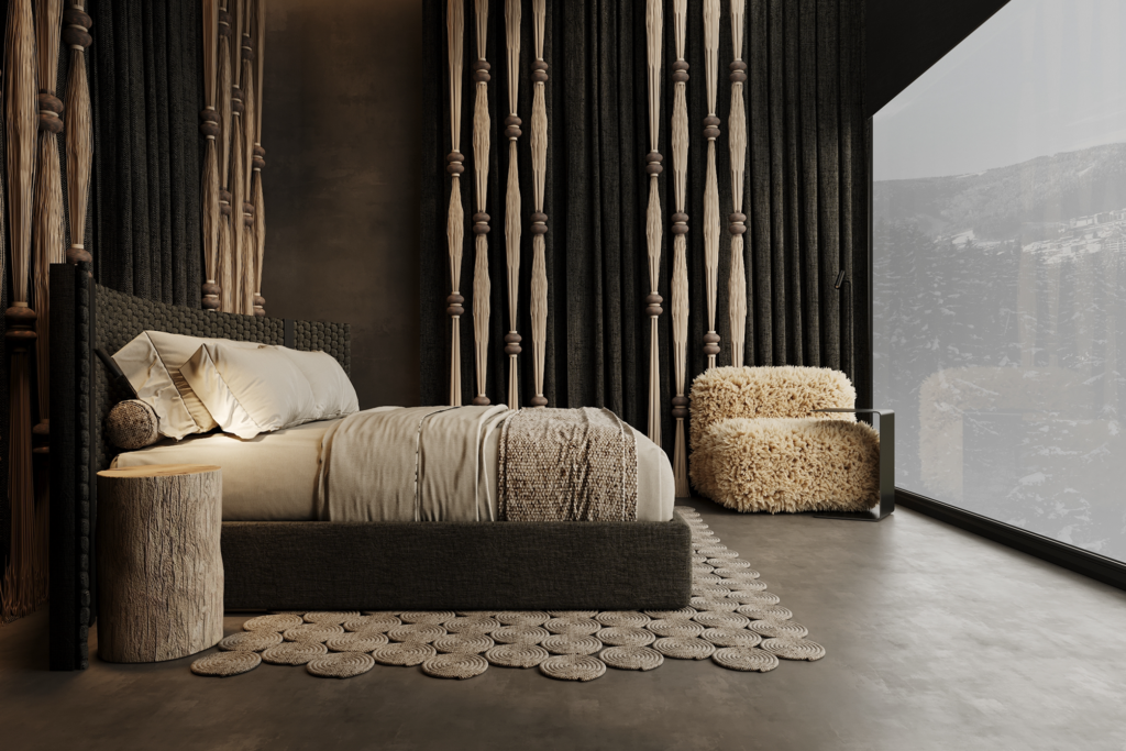 Mountain Trees Interior 1 project by Yusupova Design studio